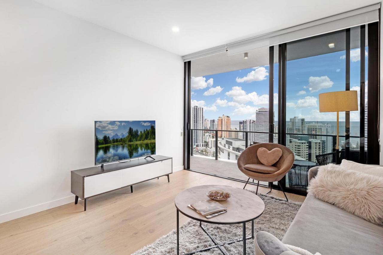 Lamour Ocean View Apartment I In Casino Broadbeach - Free Parking-195Cm Guldkusten Exteriör bild