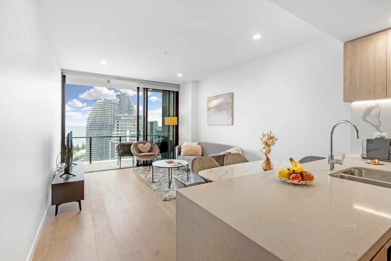 Lamour Ocean View Apartment I In Casino Broadbeach - Free Parking-195Cm Guldkusten Exteriör bild