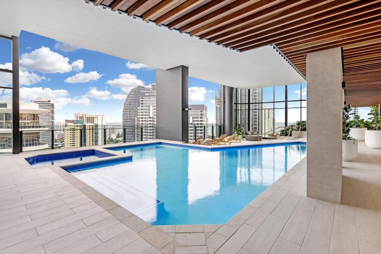 Lamour Ocean View Apartment I In Casino Broadbeach - Free Parking-195Cm Guldkusten Exteriör bild