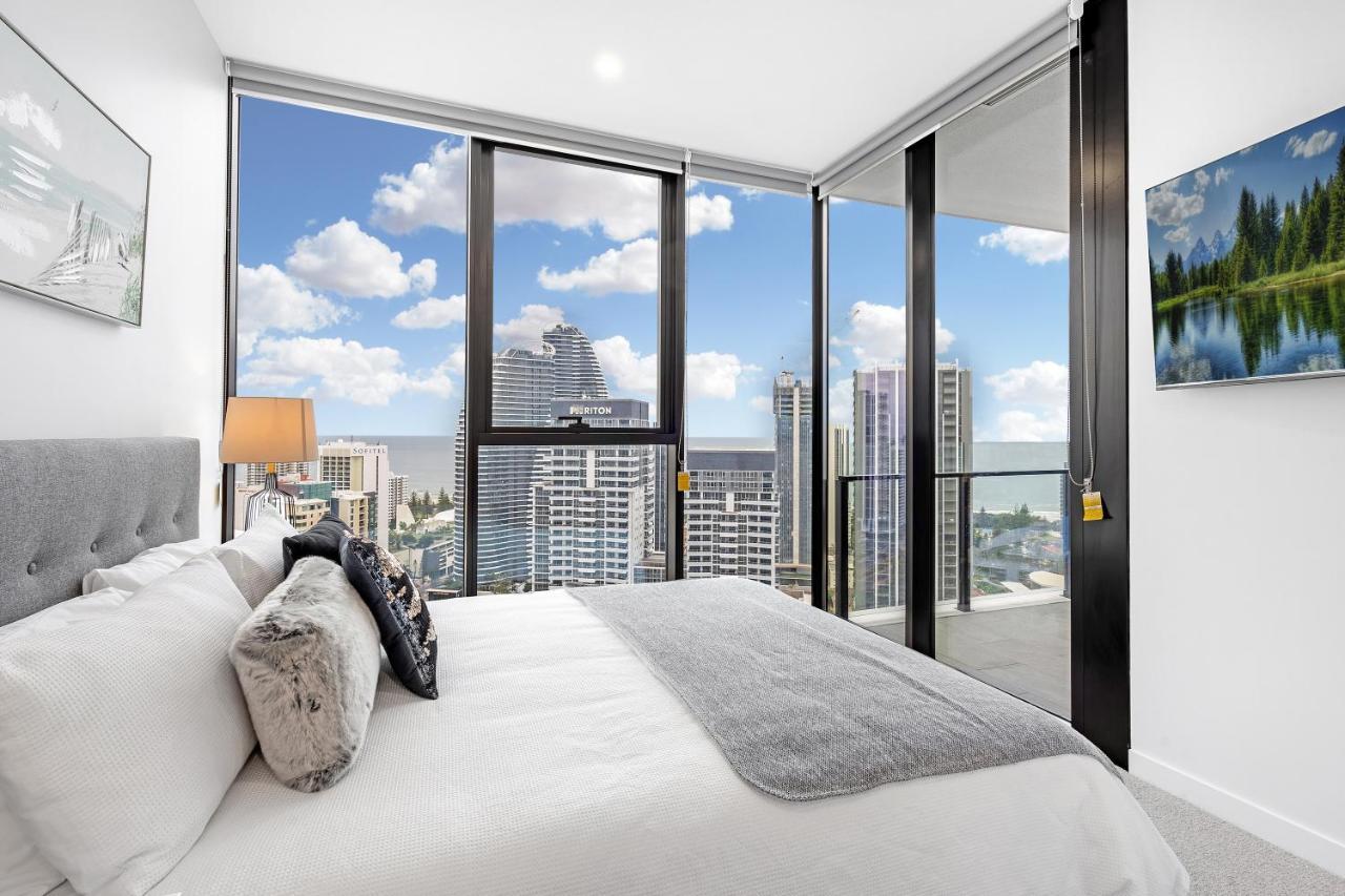 Lamour Ocean View Apartment I In Casino Broadbeach - Free Parking-195Cm Guldkusten Exteriör bild